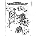 Kenmore 2538624140 cabinet parts diagram