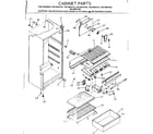 Kenmore 2538624172 cabinet parts diagram