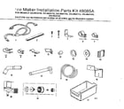 Kenmore 2538624162 ice maker installation parts kit #8085a diagram