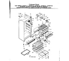 Kenmore 2538627151 cabinet parts diagram