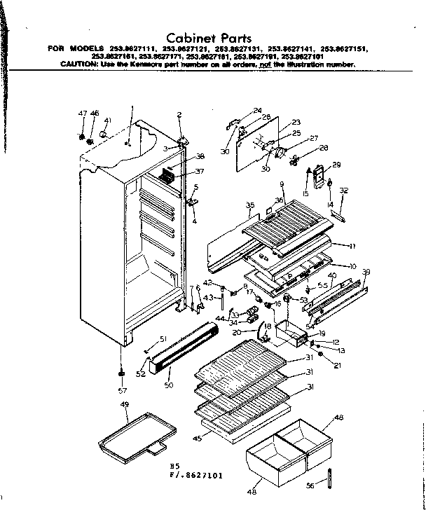 Cabinet parts