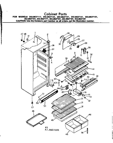 Cabinet parts