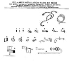 Kenmore 2538627181 ice maker installation parts kit #8085 diagram