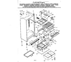 Kenmore 2538631371 cabinet parts diagram