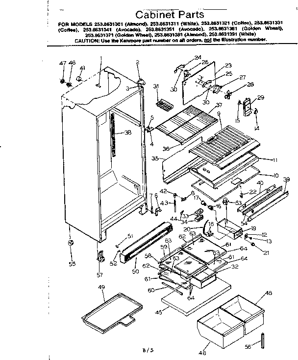 Cabinet parts