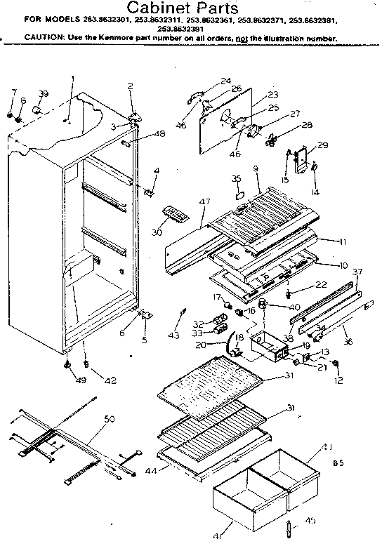 CABINET PARTS