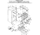 Kenmore 2538632311 cabinet parts diagram