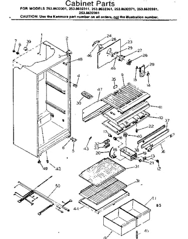 Cabinet parts