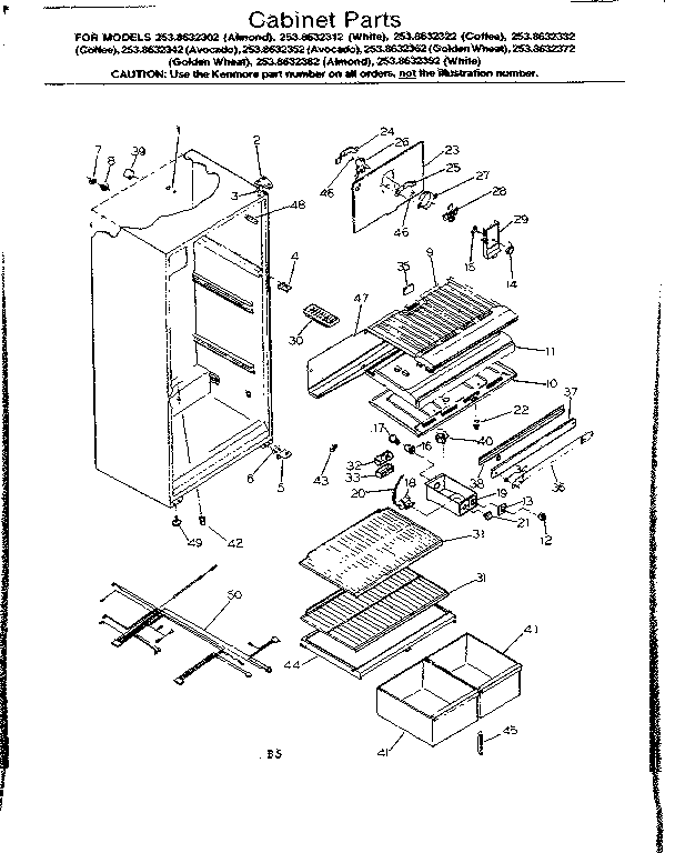 Cabinet parts