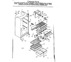 Kenmore 2538632373 cabinet parts diagram
