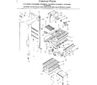 Kenmore 2538636082 cabinet parts diagram