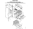 Kenmore 2538636010 cabinet parts diagram