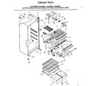 Kenmore 2538636081 cabinet parts diagram