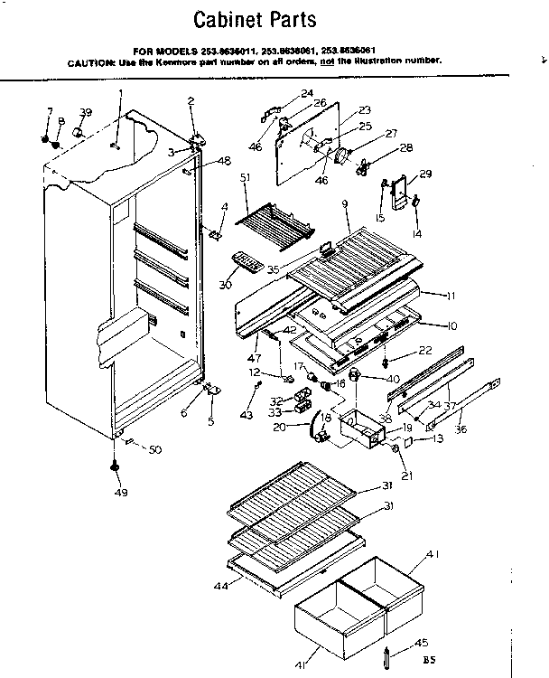 Cabinet parts