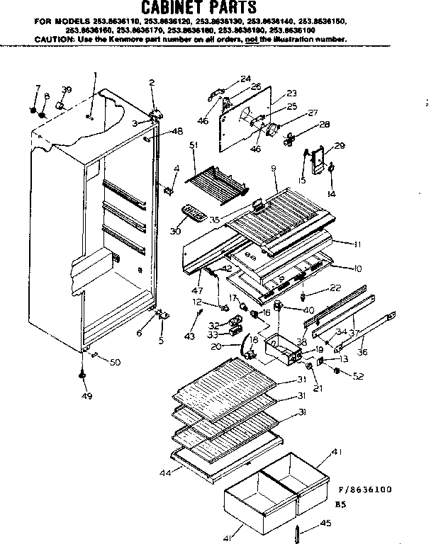 CABINET PARTS