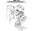 Kenmore 2538636170 cabinet parts diagram