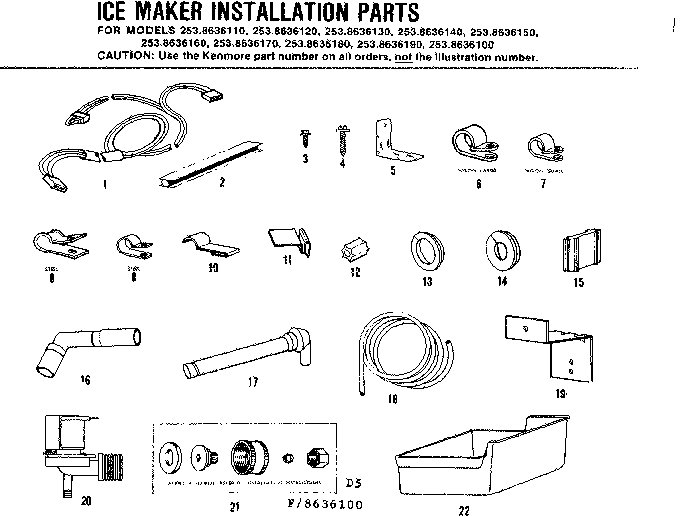 ICE MAKER INSTALLATION PARTS KIT