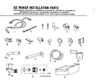 Kenmore 2538636140 ice maker installation parts kit diagram