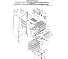 Kenmore 2538636112 cabinet parts diagram