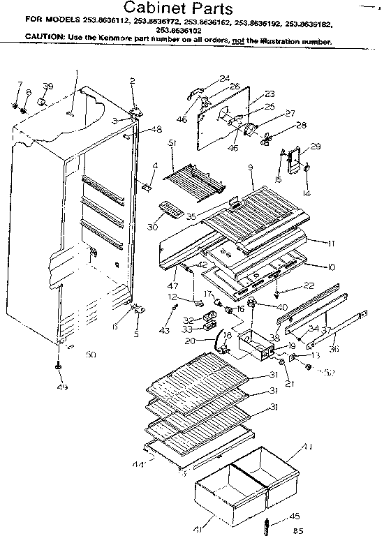 Cabinet parts