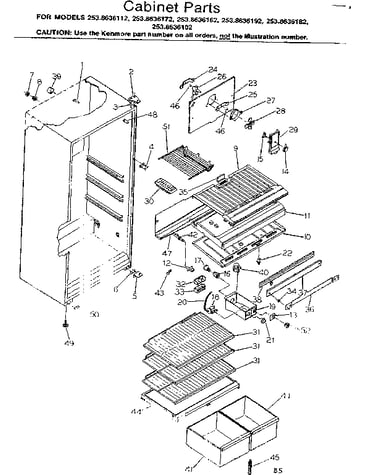 Cabinet parts