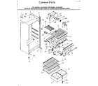 Kenmore 2538638010 cabinet parts diagram