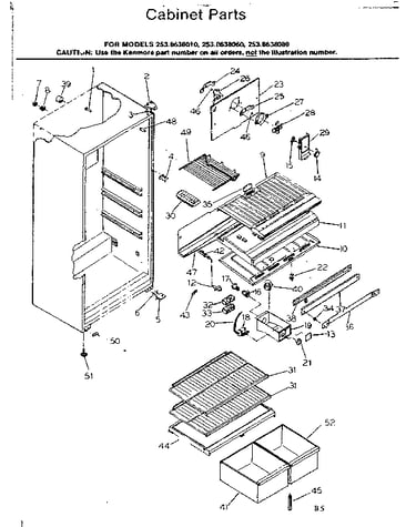 Cabinet parts