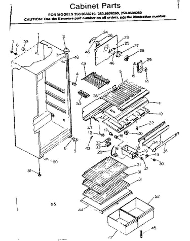 Cabinet parts