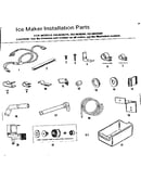 Ice maker installation parts