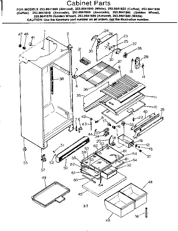 CABINET PARTS