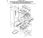 Kenmore 2538641830 cabinet parts diagram