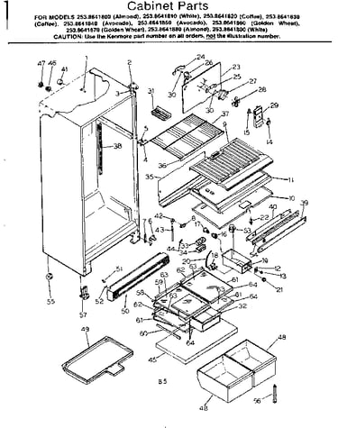 Cabinet parts