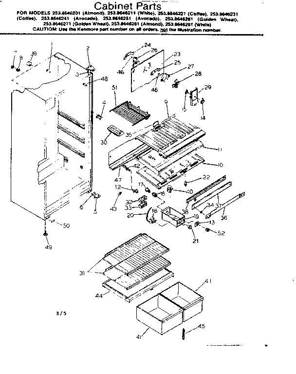 CABINET PARTS