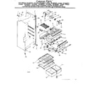 Kenmore 2538646221 cabinet parts diagram