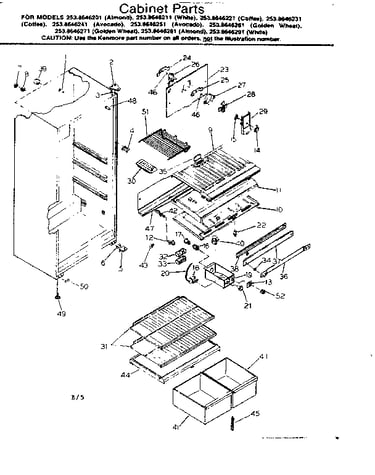 Cabinet parts