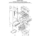 Kenmore 2538722110 cabinet parts diagram