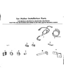 Ice maker installation parts