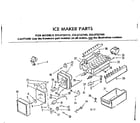 Kenmore 2538722180 ice maker parts diagram