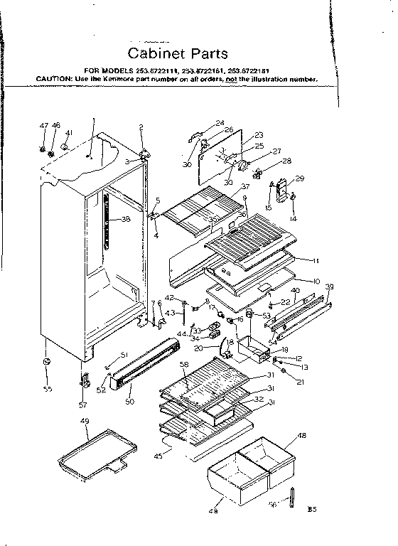 CABINET PARTS