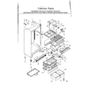 Kenmore 2538722181 cabinet parts diagram