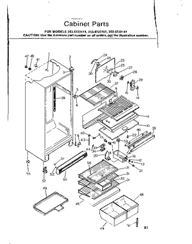 Cabinet parts