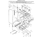 Kenmore 2538731340 cabinet parts diagram
