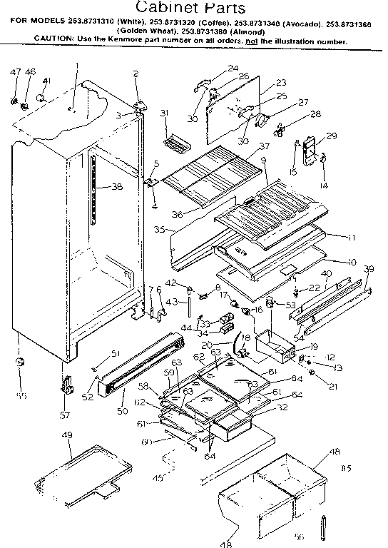 Cabinet parts
