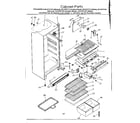 Kenmore 2538737181 cabinet parts diagram
