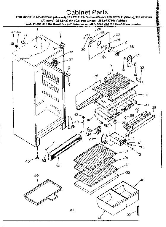 Cabinet parts