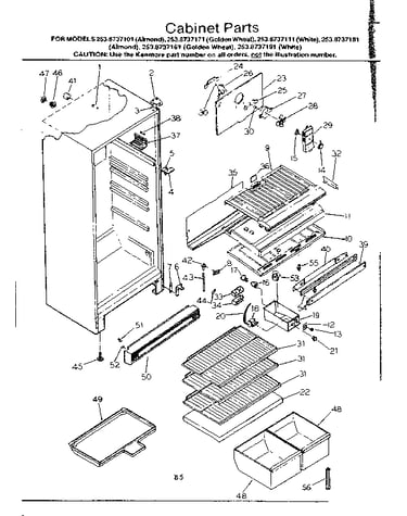 Cabinet parts