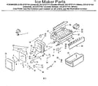 Kenmore 2538737161 ice maker parts diagram