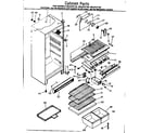 Kenmore 2538737160 cabinet parts diagram