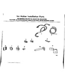 Ice maker installation parts
