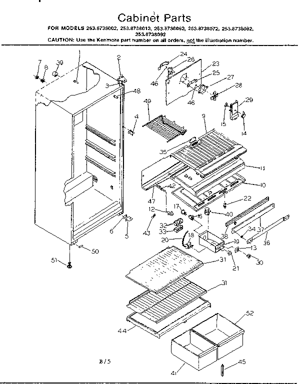 CABINET PARTS